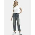 thumbnail image 2 of Time and Tru Women's High Rise Relaxed Boyfriend Jeans, Sizes 0-20, 2 of 5