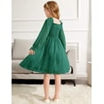 thumbnail image 3 of Arshiner Girl Tulle Dress Winter Long Sleeve Teen Girls Party Casual Dresses, 3 of 5