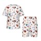 thumbnail image 1 of Balery Farm Birds Goose Conjunto de Pijama Infantil de Manga Corta con Estampado – Ropa de Dormir de Algodón Suave-Medium, 1 of 6