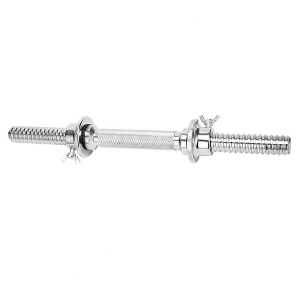 LELINTA Hex Dumbell Bar Stainless Adjustable Dumbbell for Exercise Spinlock Collars Weight Lifting/Strength Training Threaded Dumbbell Handles Bars - Length 13.7"/17.7"