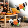 thumbnail image 4 of Pet Dog Pumpkin Halloween Costume, Adjustable Funny Cosplay Outfit for Small, Medium & Large Dogs – Soft Velvet Pet-Friendly Dress Up Clothes, 4 of 4