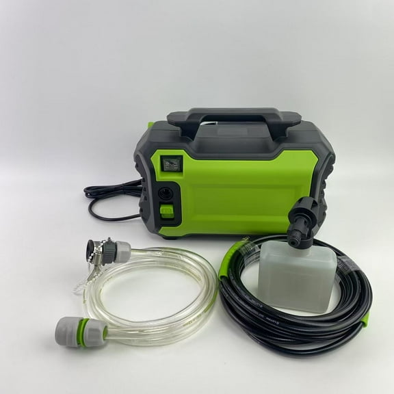 JetFlux High pressure washers,Electric Pressure Washer, 100 Max PSI 1.76 Max GPM, Built-in Carry Handle, Detachable Foam Cannon, Pro-Style Steel Wand