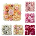 Haimni Premium Silk Roses And Hydrangeas Elegant Artificial Flower Wall ...