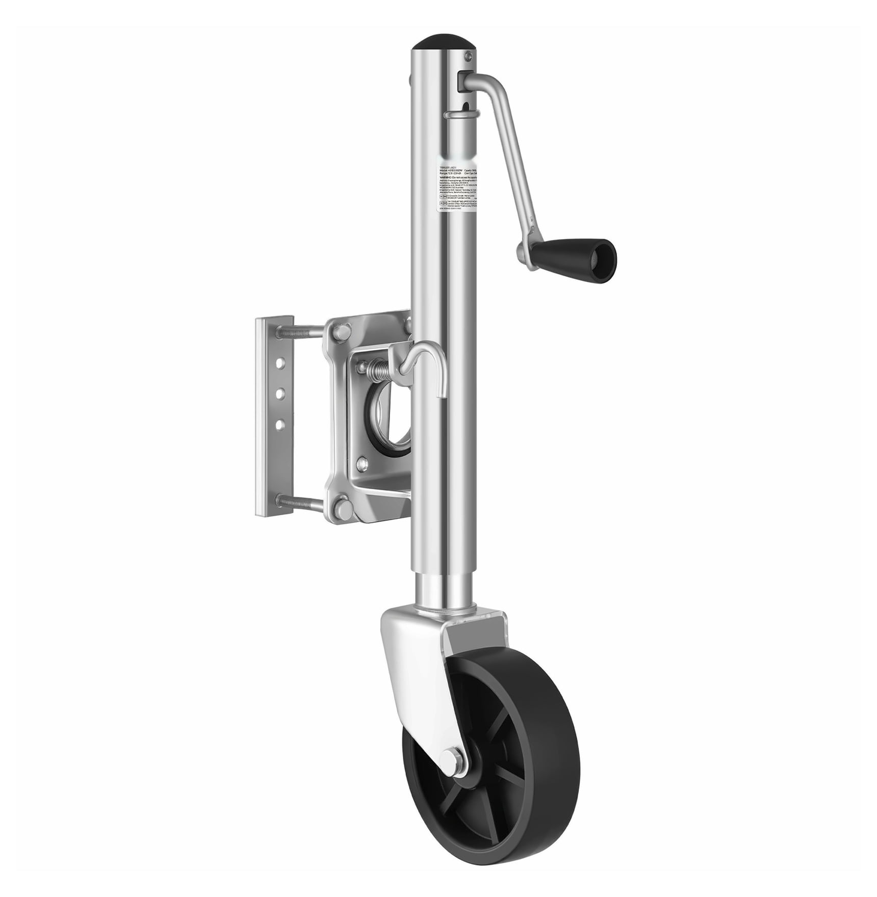 Boat Trailer Jack 1000 lbs Heavy Duty Tongue Jack Swivel Mount Marine - Lift Jack for Trailers, RV, Yacht, Travel Trailers - Adjustable 12.8-23 Inch
