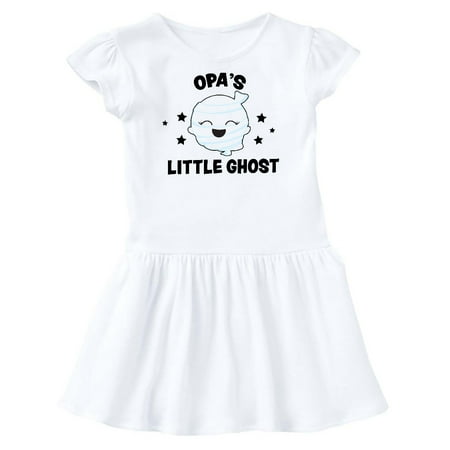 

Inktastic Cute Opa s Little Ghost with Stars Gift Toddler Girl Dress