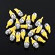 thumbnail image 4 of Lot de 20 ampoules LED T10 5050 12 V 5 SMD pour voiture, ampoules super lumineuses, ambre, 4 of 4