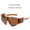 Tea Frame Dried, variant on Mens Cycling Sunglasses Outdoor Sports Full Frame UV Protection Special Shaped Mirror Glasses PC Frame Comfort