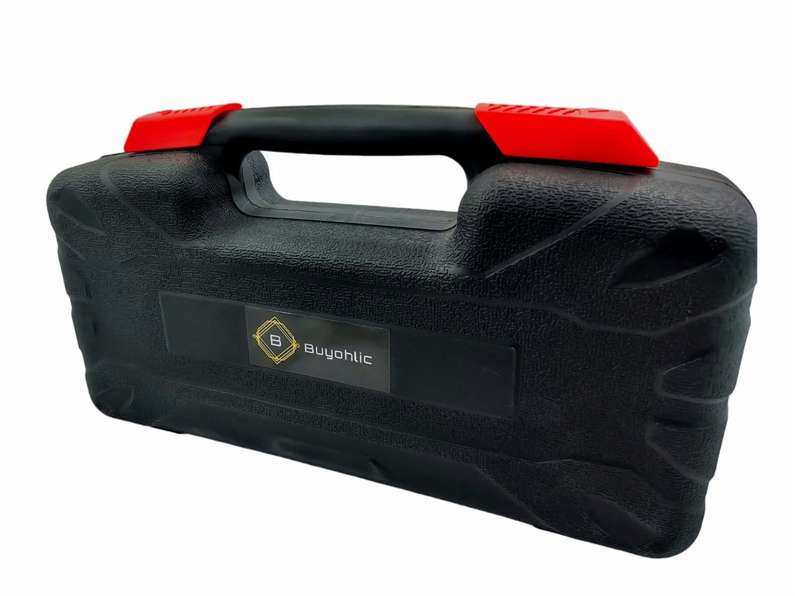 Buyohlic 39-Piece Starter Tool Kit – General Household Tools with Plastic Toolbox Case
