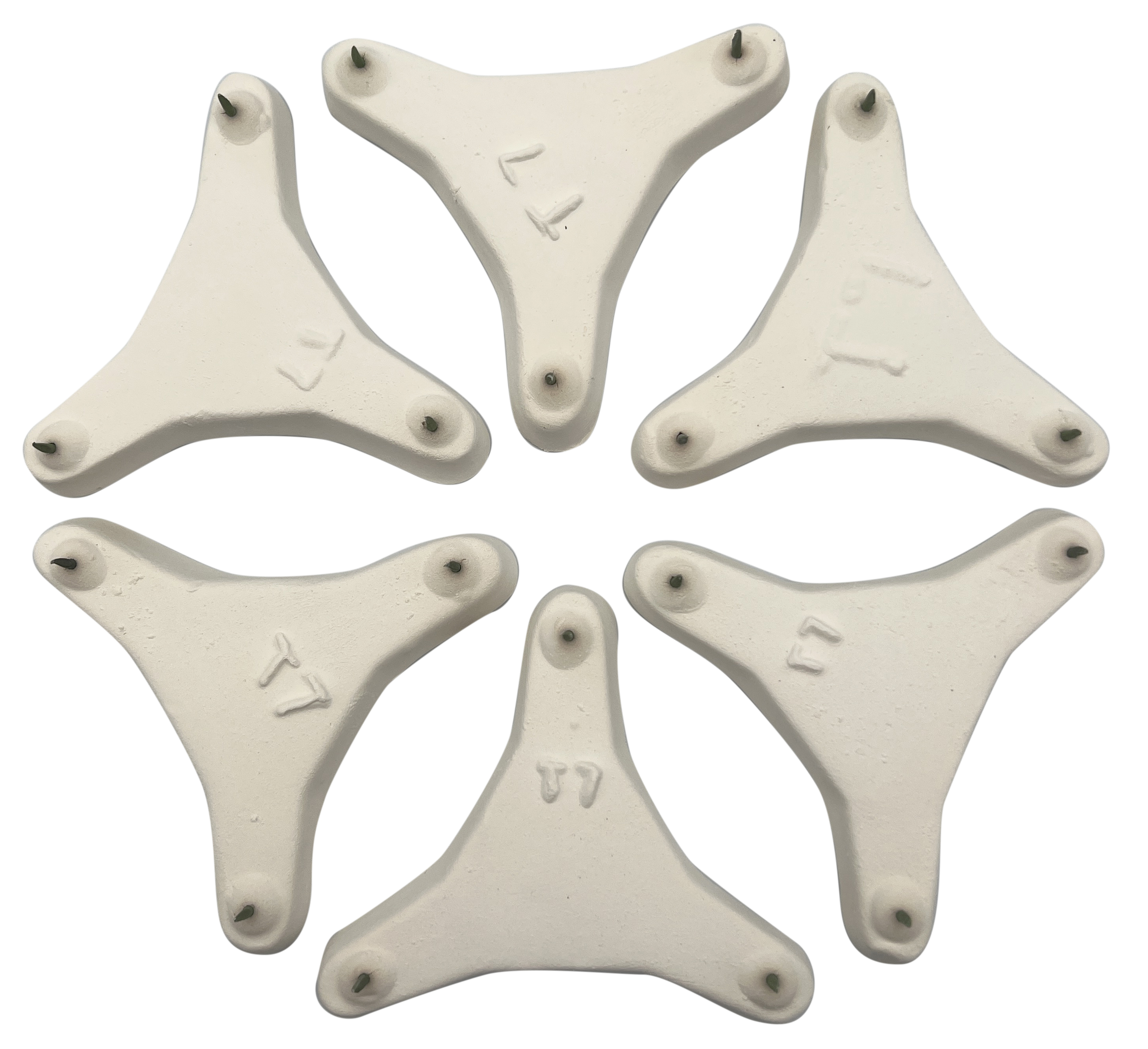 Ceramic Tripod 3Point Kiln Stilt with Points 25/8" Apart for Kiln