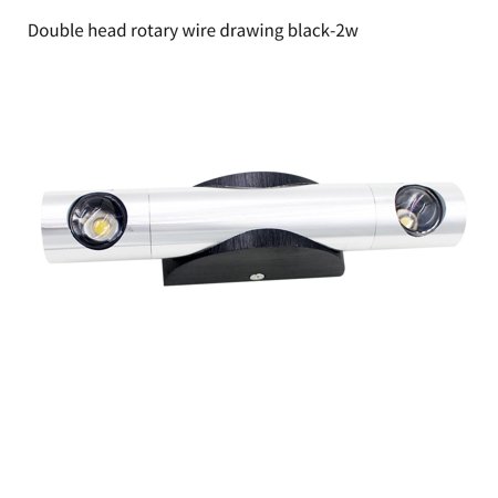 

Fjofpr Clearance LED Double-head Brushed Aluminum Wall Lamp Bedside Lamp Long/Short Style for Kitchen Accessories