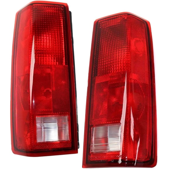 EPIC LIGHTING OE Style Tail Lights Lens Only Assembly Replacement for CHEVROLET GMC 88-00 C K 92-99 SUBURBAN 95-00 TAHOE 92-00 YUKON 92-94 BLAZER [ GM2808108 GM2809108 16506355 16506356 ] Pair