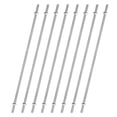 thumbnail image 1 of Unique Bargains 8pcs 8/32 Inch M4 Threaded Rods with Hex Nuts 14 Inch 304 Stainless Steel Rod, Silver, 1 of 6