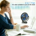 OPOLAR 10000mAh 8 Inch Clip on Fan, 4 Speeds, USB Fan for Home, Office