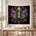 thumbnail image 4 of Moon Stars Intricately with Scarab Beetle Highly Detailed, Mystical Fantasy for Space Lovers, Galaxy Room Decor, Graduation Gift, Tapestry Wall Hanging for Bedroom and Dorm, 4 of 5