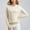 225#Beige, variant on Women's Beaded Pullover Sweater Women's Round Neck Long Sleeve Knitwear Loose Bottom Blouse Toggle Coat Womens Shacket Jacket