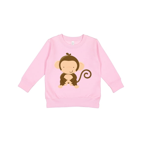 Inktastic Happy Monkey Toddler Sweatshirt