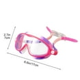 thumbnail image 3 of Usbinx Life Goggles Swim Goggles HD Large Frame Anti-Fog Waterproof Silicone Swimming Glasses for Children Adults Mask Style, 3 of 7