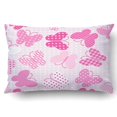 thumbnail image 1 of BSDHOME Pink Patterned Butterflies Pillowcase Pillow Cushion Cover 20x30 inch, 1 of 1