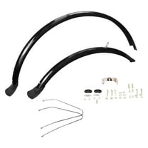 Bike Fenders Mudguard Mudflaps Lightweight PVC Construction for 700c Road Bikes and Adventure Bicycles