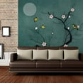 thumbnail image 3 of Idea4wall 6pcs Chinese Style Floral Peel and Stick Wallpaper Removable Wall Murals Large Wall Stickers for Home Decoration, 100"x24", 3 of 5