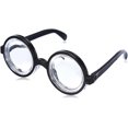 thumbnail image 1 of KAIYANG Gafas de nerd, negras, gafas de cuerno, nerd simpático, idiota especializado, peculiar, carnaval, mardi gras, fiesta temática, disfraz, accesorio, 1 of 4