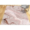 thumbnail image 2 of Housewarming Gift Rug, Modern Rugs, Alcohol Ink Rugs, Abstract Marble Rugs, Pink Marble Rugs, Bedroom Rugs, Living Room Rug, Hallway Rugs, 2.6'x5' - 80x150 cm, 2 of 8