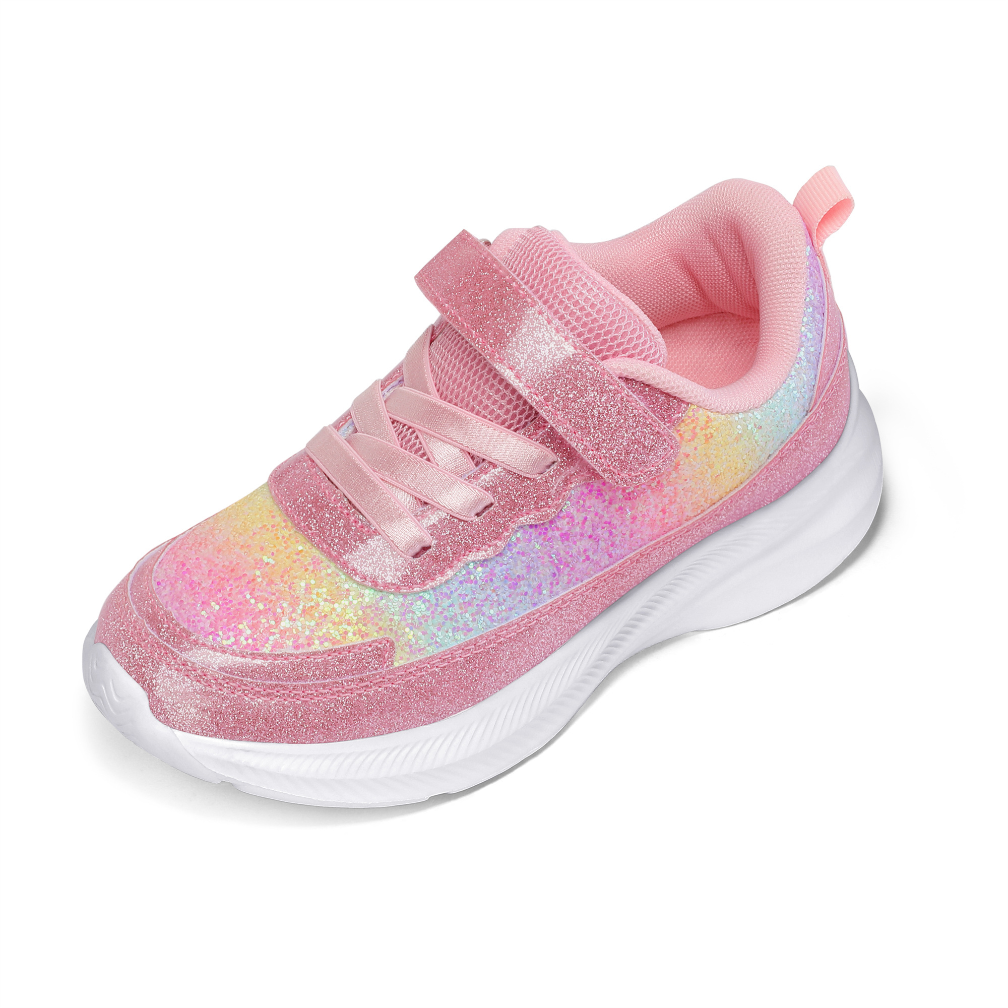 Kushyshoo Girls Colorful Glitter Lightweight Sneakers photo 4