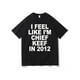 thumbnail image 1 of Camiseta con estampado gráfico "Me siento como el Jefe Keef en 2012", divertida camiseta de rap con meme, camisetas extragrandes de hip hop para hombre, camisetas de algodón para hombre., 1 of 6