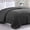 Charcoal, variant on Casa Platino Quilted Blanket Twin Size - Quilted Down Alternative Blanket, Ultra Soft Breathable, Microfiber Down Alternative Fill, Year Round Blanket - Navy Blue