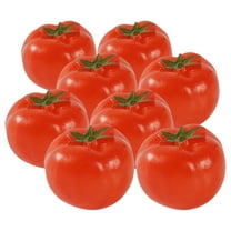 Lifelike Artificial Cherry Tomatoes for Home Decoration Made of PVC Red Color 8pcs
