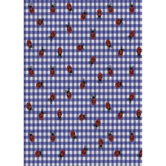 Ahgly Company Machine Washable Indoor Rectangle Transitional DarkSlate Blue Purple Area Rugs, 6' x 9'