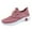 Pink, variant on WEAIXIMIUNG Black Sneakers for Women Size 11 Fashion Autumn Women Sports Flat Non On Elastic Band Mesh Breathable Comfortable Solid Color Casual Style