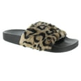 thumbnail image 1 of SNJ Women's Soft Faux Fur Strap Slide Slippers, 1 of 1