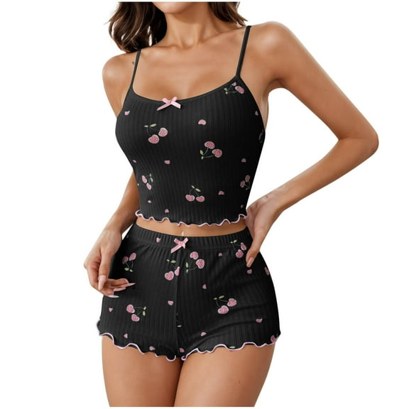 Levmjia Womens Pajama Set 2 Piece Summer Sleeveless Silk Pajamas Comfortable Sleepwear Loungewear Relaxing Nightwear for Women Soft Breathable Home Outfit