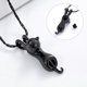 thumbnail image 5 of Collar con colgante de gato Yuxing joyería para colgar cenizas de animales negro 50 cm 10x20 mm, 5 of 5
