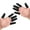 Black, variant on 10Pcs Professional Cut Finger Protectors Flexible Comfort Fit Levels Five Defense Against &Sharpened Tool