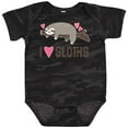 thumbnail image 3 of Inktastic I Love Sloths Girls Baby Bodysuit, 3 of 5