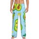 thumbnail image 1 of Balery Cartoon Avocado Pantalones de pijama para hombre, pijama ultraligero, pantalón de descanso-Medium, 1 of 6