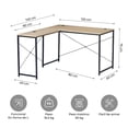 thumbnail image 2 of Escritorio Relan Top Living Desk-11, estilo esquinero en L, diseño industrial y moderno., 2 of 6