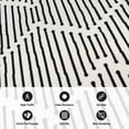thumbnail image 6 of World Rug Gallery Boho Stripe Design Area Rug - CREAM 2'x7', 6 of 9