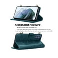 thumbnail image 4 of Crossbody Cell Phone Wallet Case for Galaxy S21 S21 Ultra S21 Plus S21+ 5G, Njjex PU Leather [Shoulder Wrist Straps] [RFID Blocking 3 Card Slots 3] Flip Folio Wallet Case Cover -Green, 4 of 9