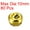 Gold Tone, variant on 10mm Jingle Bells Craft Bells Carbon Steel Electroplating Silver Tone 80 Pack