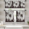 thumbnail image 2 of Rustic Deer Valance Curtains for Kitchen,Farmhouse Hunting Elk Country Camouflage Forest Woodland Wildlife Bear Elk Cabin Lodge Window Treatments for Bedroom Living Room 1 Piece,54x18 Inch, 2 of 4