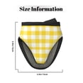 thumbnail image 4 of yellow buffalo plaid Oven Mitts Heat Resistant - Soft Lining Silicone Mini Oven Mitts with HangingLoop, Kitchen Oven Gloves Heat Resistant 500℉ for Cooking Baking Microwave, 4 of 7
