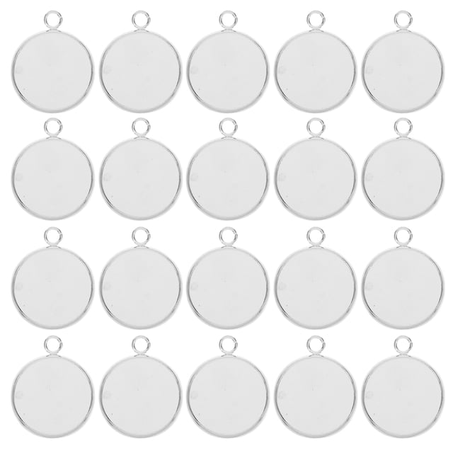 Miangastore 50pcs16mm Ear Clip Tray Ear Clips Accessories DIY Ear Clips Tray DIY Ear Clips Accessory