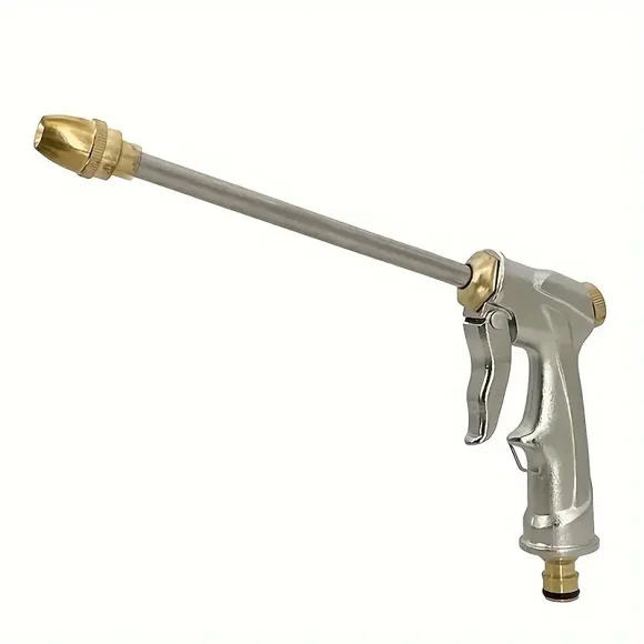 High Pressure Washer Gun With Long Rod, High Pressure Water Hose Nozzle, Long Spray Nozzle Garden Hose Car Wash Cleaning Tool, Garden Sprinkle For Cleaning Sidewalks,