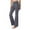 Grey, variant on PEASKJP Womens Workout Leggings High Waisted Crossover Workout Lounge Bell Bottom Jazz Dress Pants, Gray XXL