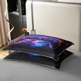 thumbnail image 4 of Gamepad 100% Natural Cotton Bedding Sets Queen Universe Glow Duvet Cover Game Consoles Gamer Space Geometric Bedroom Decor Gaming Galaxy Purple Shiny Comforter Cover（No Comforter）, 4 of 6