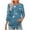 Blue, variant on Sexlip 3/4 Sleeve Shirts for Women Casual Fall Fashion Crewneck Pleated Tunic Tops Work Outfit Blouse Gray S