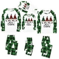 thumbnail image 4 of Odeerbi Christmas Pajamas for Family Holiday Long Sleeve Family Christmas Pajamas Matching Sets Dad Parent Child Printed Loungewear Set Two-Piece Sleepwear Xmas PJs Set Green, 4 of 4